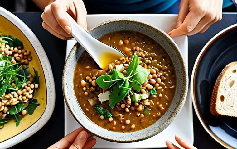 정신적 집중력을 높이는 식사 전략 - **Image Prompt:** A businessman at his desk, drinking water and snacking on mixed nuts and a hard-bo...